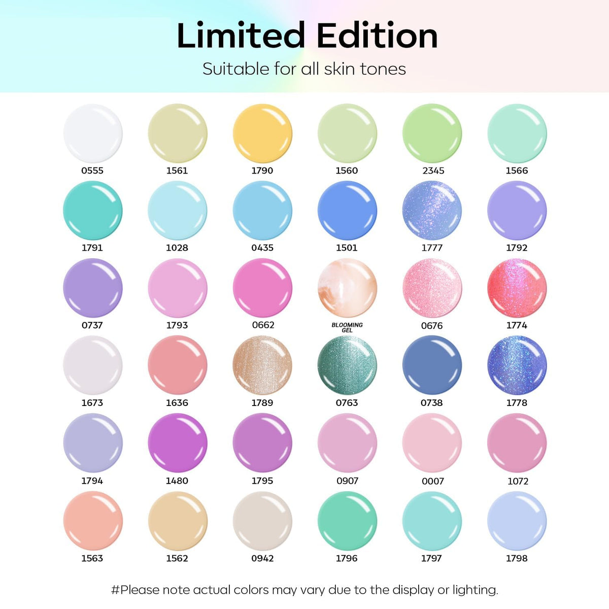 modelones Gel Nail Polish Set showcasing glitter shades