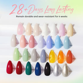 modelones Gel Nail Polish Set showing 28 vibrant colours