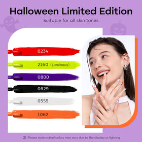 modelones Gel Nail Polish Set showing red neon polish bottle
