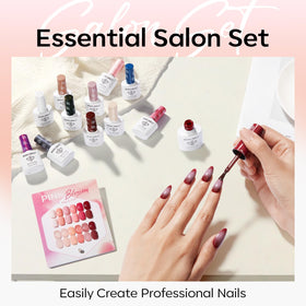modelones Gel Nail Polish Set showing smooth application on nails