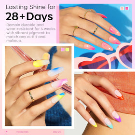 modelones Gel Nail Polish set showing top coats