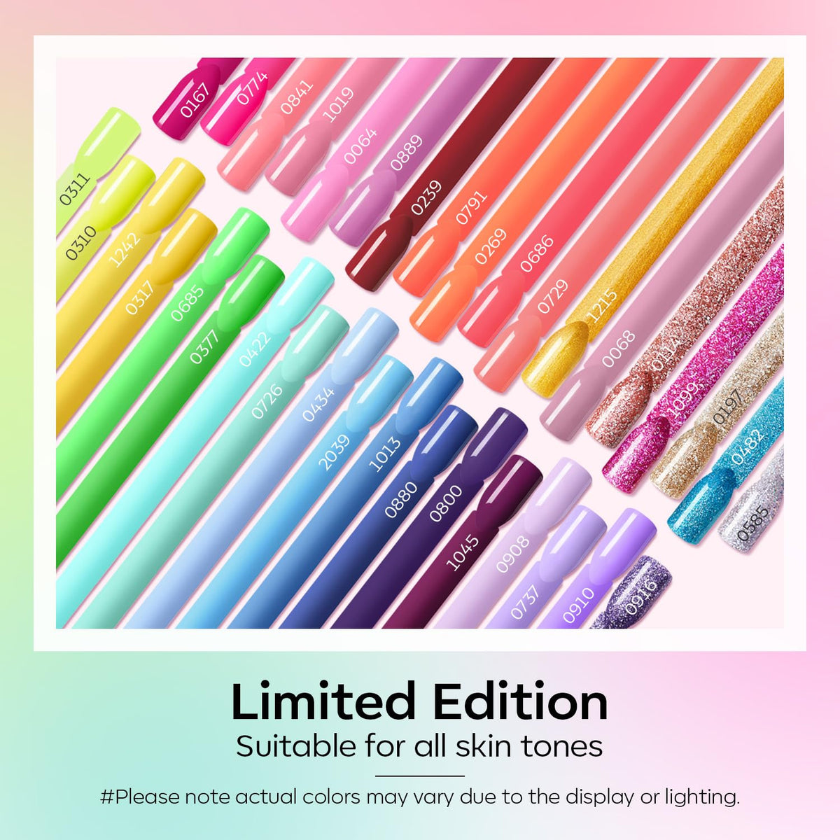 modelones Gel Nail Polish Set showing vibrant colours