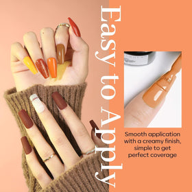 modelones Gel Nail Polish Set swatches on nails