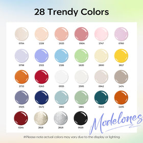 modelones Gel Nail Polish Set top coats including glossy and matte