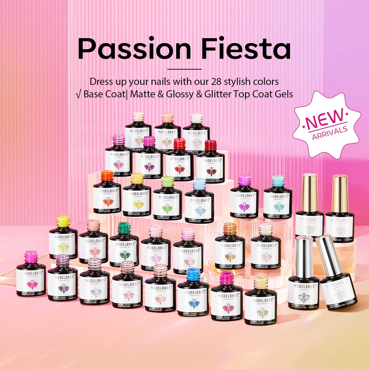 modelones Gel Nail Polish set with all components