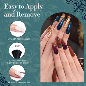 modelones Gel Nail Polish Set with brush for application