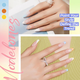 modelones Gel Nail Polish Set with easy application brush