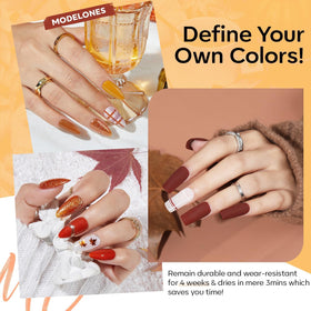 modelones Gel Nail Polish Set with easy-glide brush
