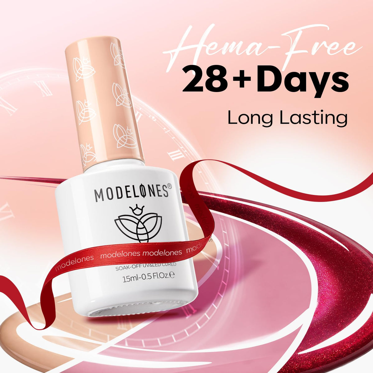 modelones Gel Nail Polish Set with festive decorations