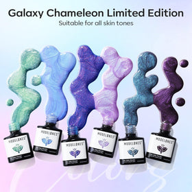 modelones Gel Nail Polish Set with glitter effect
