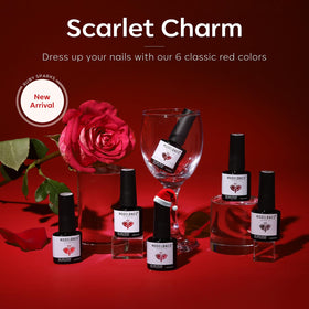modelones Gel Nail Polish set with glitter effect