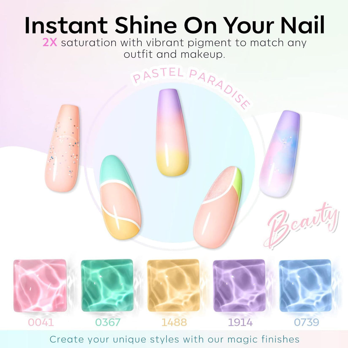 modelones gel nail polish top coats including glossy and matte