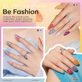 modelones gel nail polish with LED UV lamp