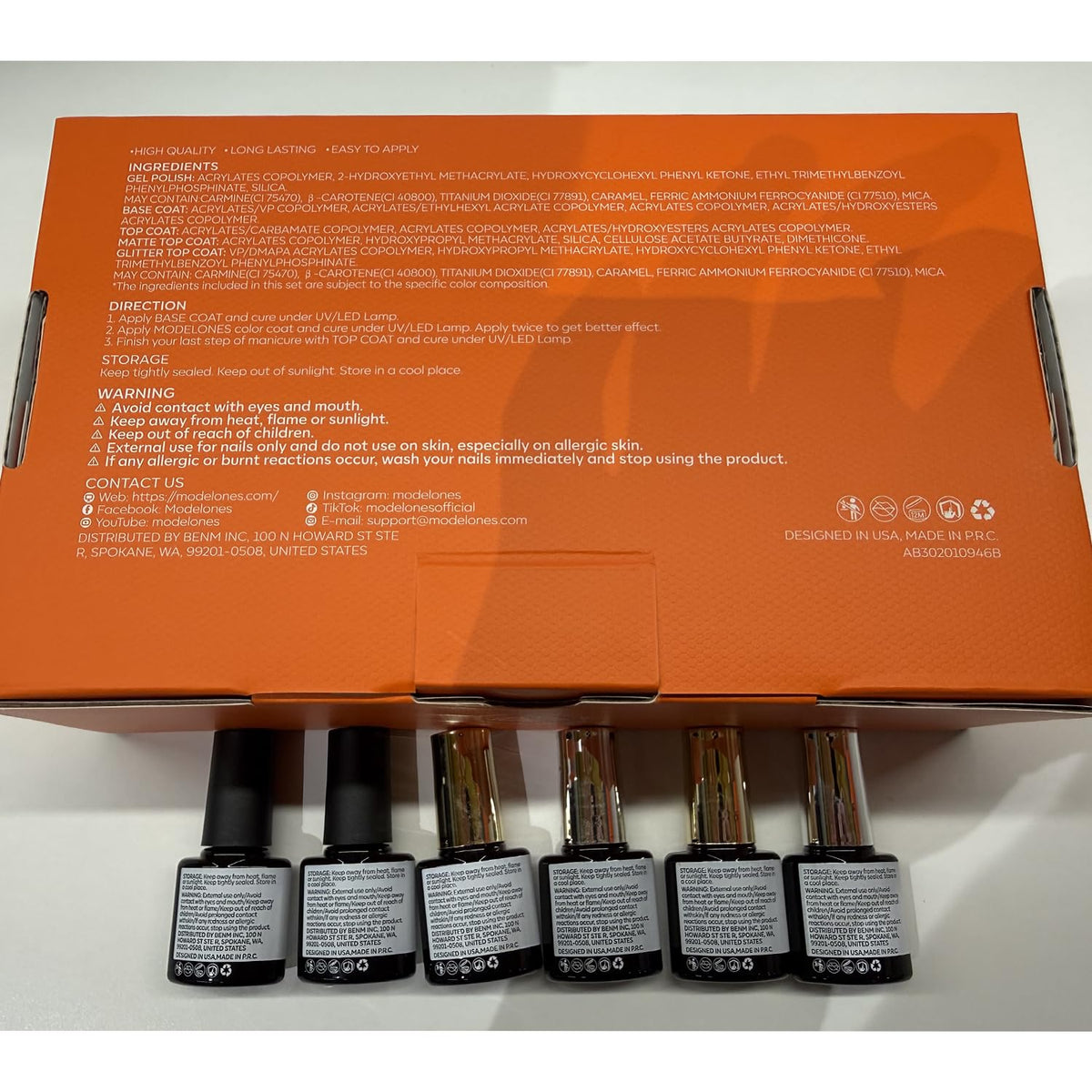 modelones gel polish application process