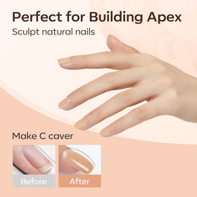 modelones Gel Polish Builder Nail Set in use on manicured nails