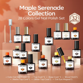 modelones gel polish kit with seasonal colours displayed