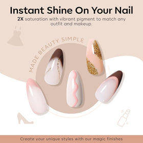 modelones gel polish set displayed on a vanity