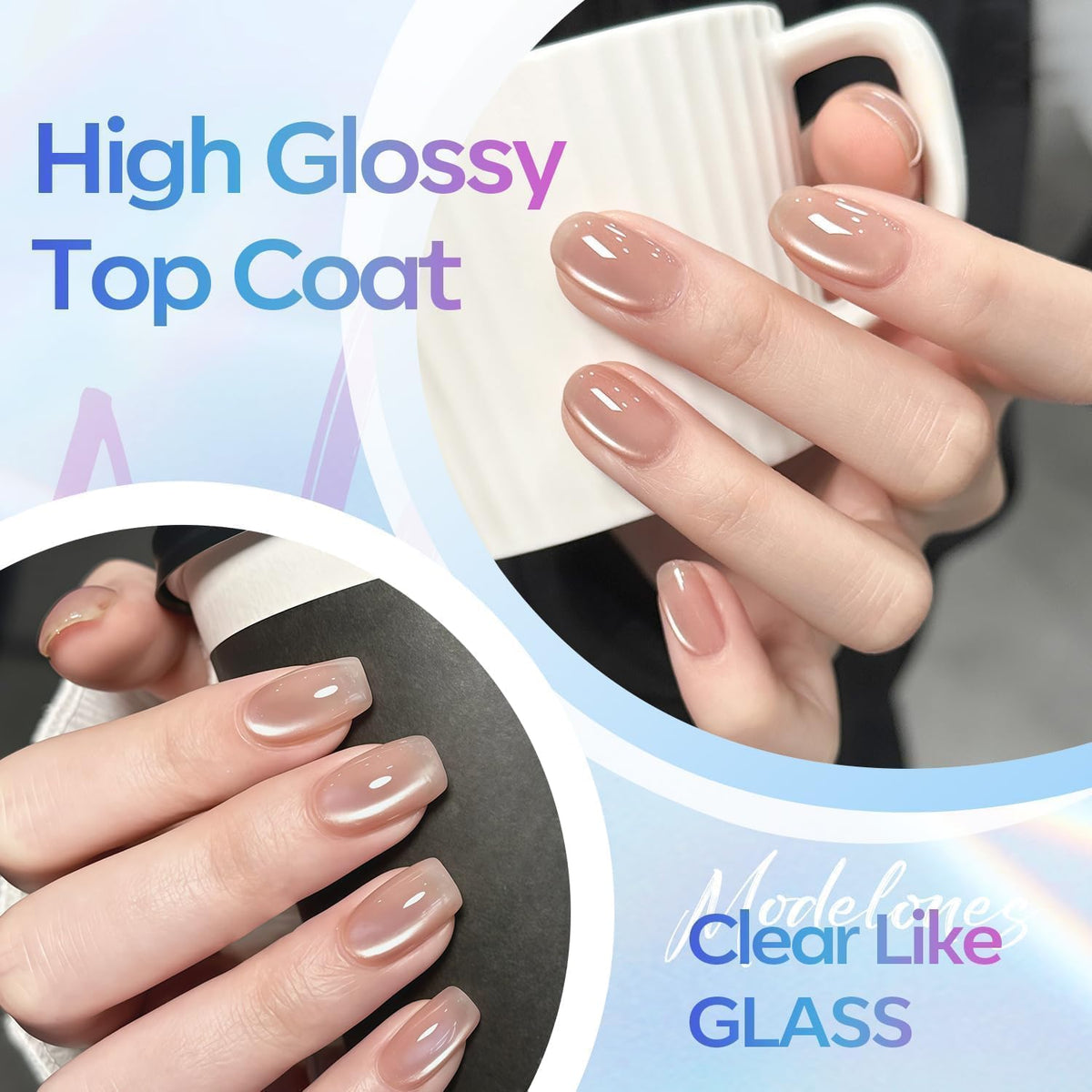 modelones Gel Top Coat 15ml packaging front view