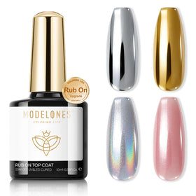 modelones Gel Top Coat for Chrome Nail Powder front view