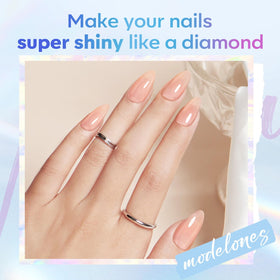 modelones Gel Top Coat glossy finish on nails