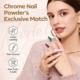 modelones Gel Top Coat on acrylic nails