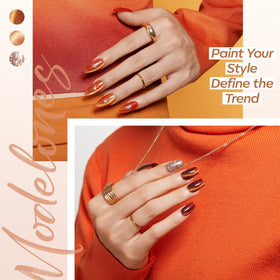 modelones Glitter Gel in champagne gold