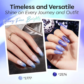 modelones Glitter Gel Nail Polish application on nails