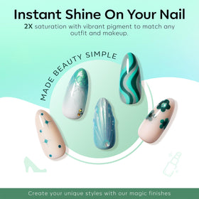 modelones Glitter Gel Nail Polish bold hue close-up