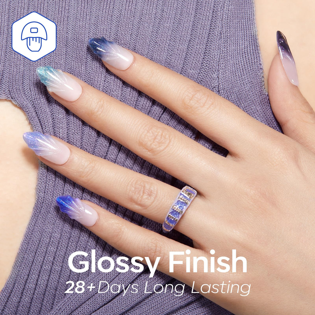 modelones Glitter Gel Nail Polish Set packaging front view