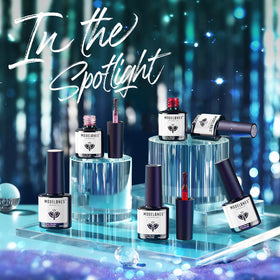 modelones Glitter Gel Nail Polish set with all six colours displayed