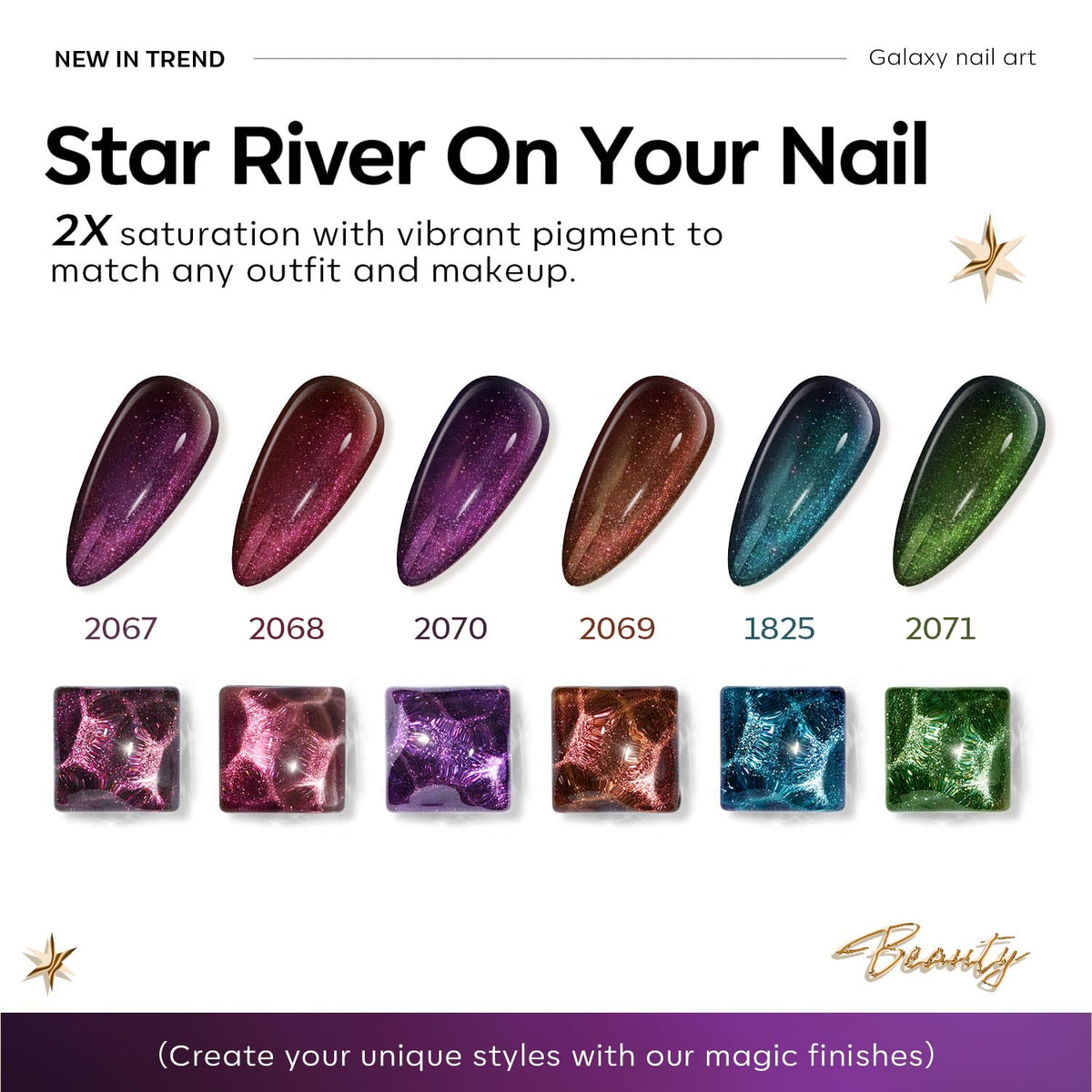 modelones Glitter Red Chameleon Gel Nail Polish close-up