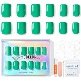modelones Green Neon Press on Nails lifestyle scene