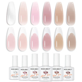 modelones Jelly Gel Nail Polish Set with six hema free colours