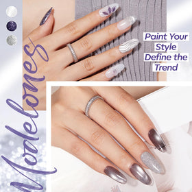 modelones jelly white gel polish bottle front view