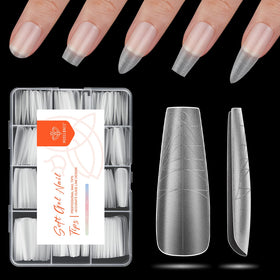 modelones Long Coffin Nail Tips 216 pcs front view