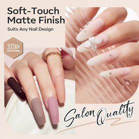 modelones Matte Gel Top Coat with chrome powders