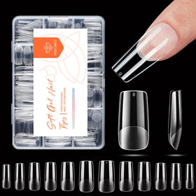 Modelones Medium Square Nail Tips front view with packaging