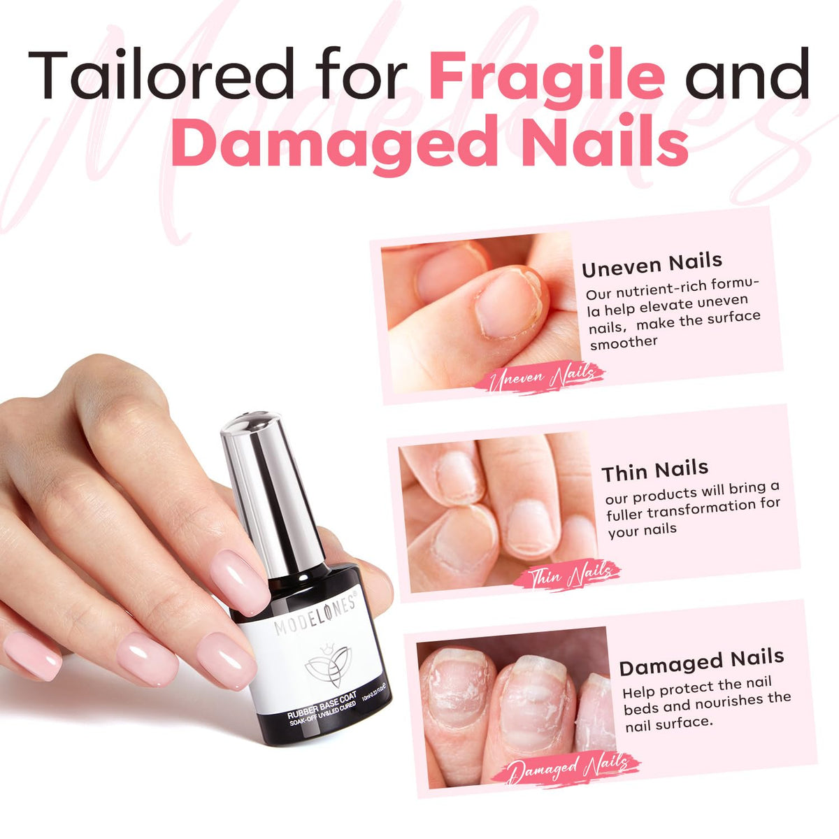 modelones Milky Pink Builder Nail Gel packaging