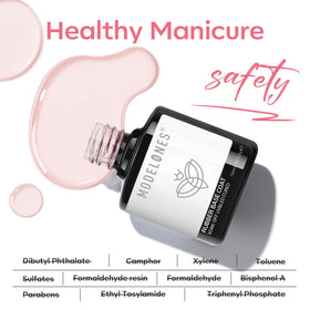 modelones Milky Pink Builder Nail Gel with nail tools