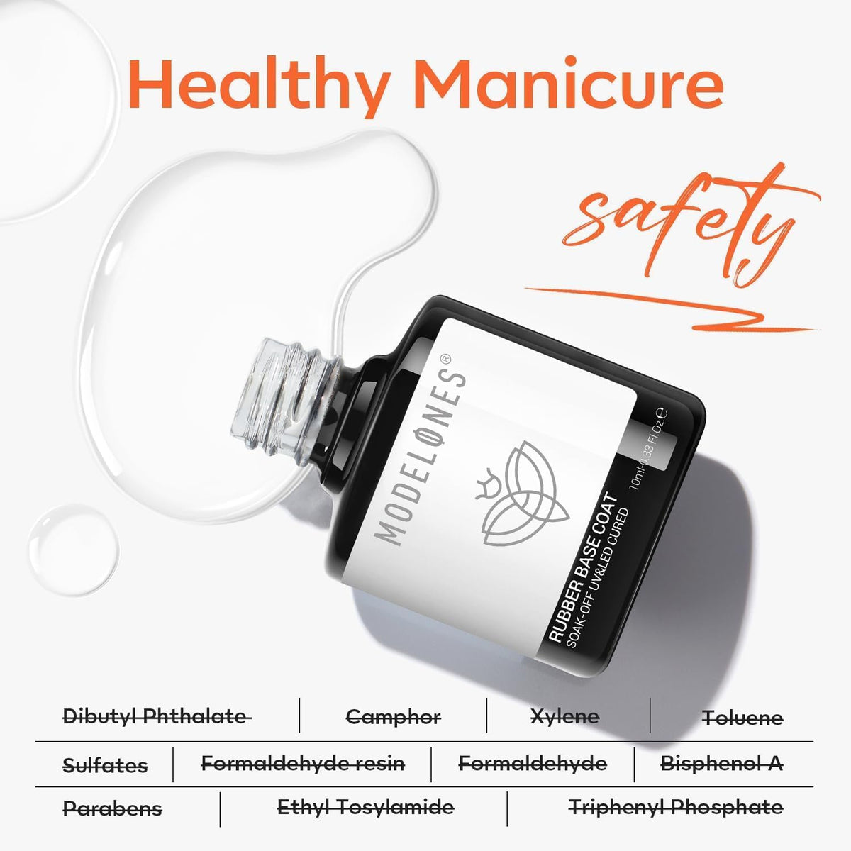 modelones Milky White Builder Nail Gel in hand for application