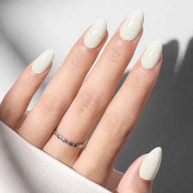modelones Milky White Press On Nails packaging showing contents