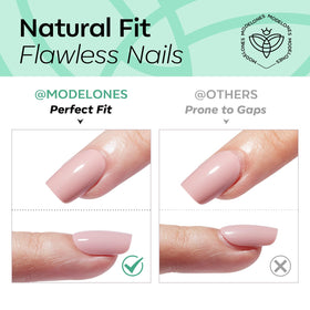 modelones Mint Green Short Press on Nails lifestyle scene