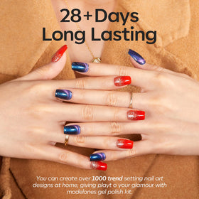 modelones nail art design using fall colours