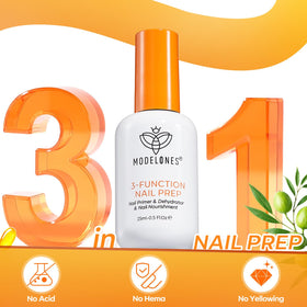 modelones Nail Dehydrator and Primer 3-in-One bottle side view
