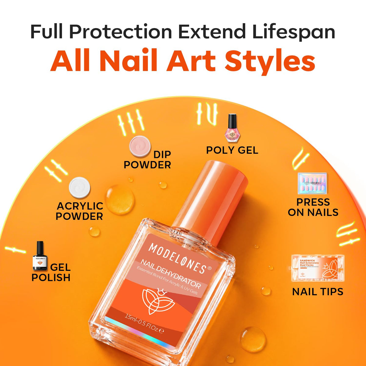 modelones Nail Dehydrator application on nails