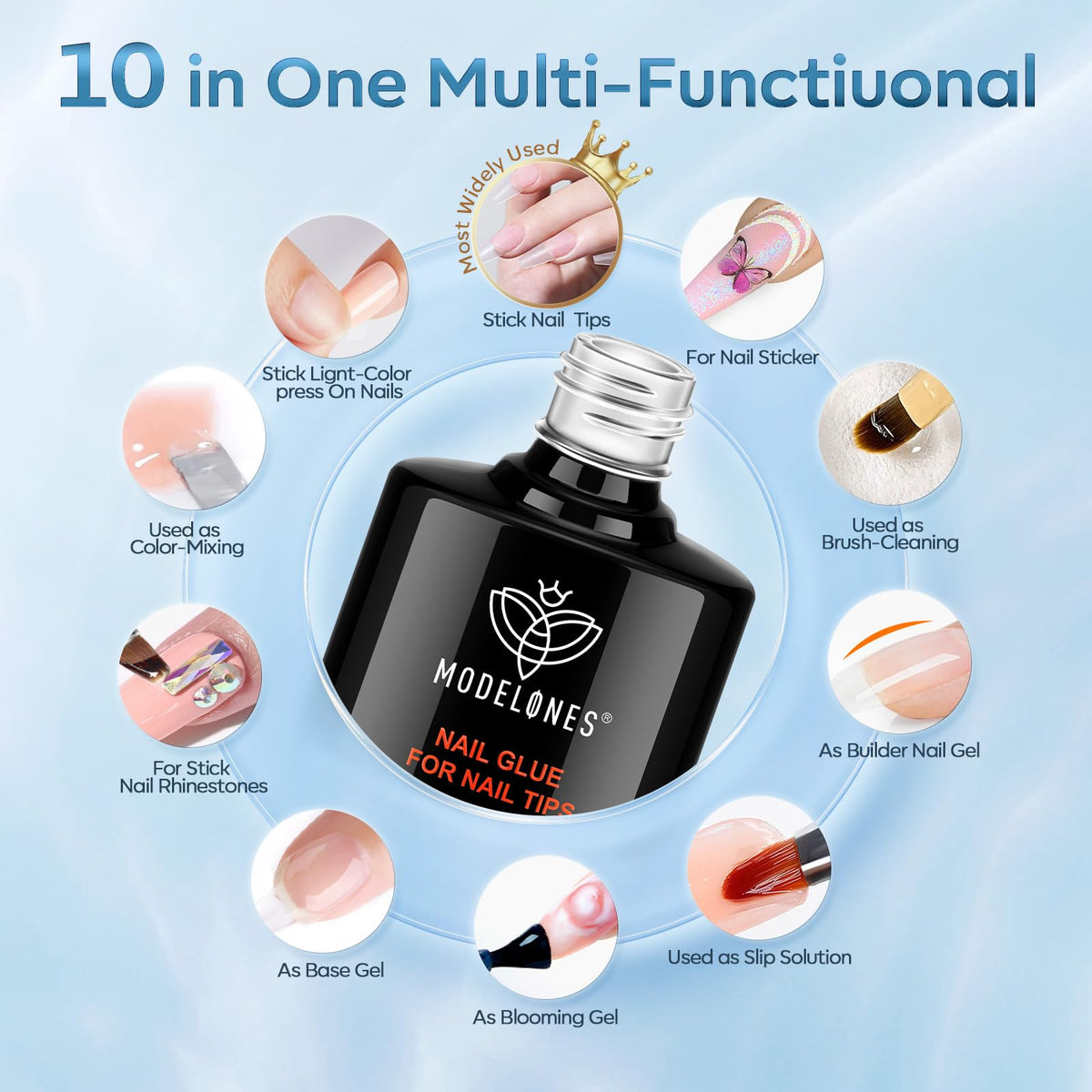 modelones Nail Gel Glue 60g packaging