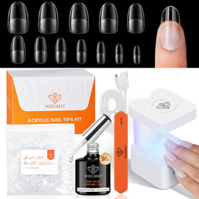 modelones Nail Gel Kit including UV lamp and nail tips