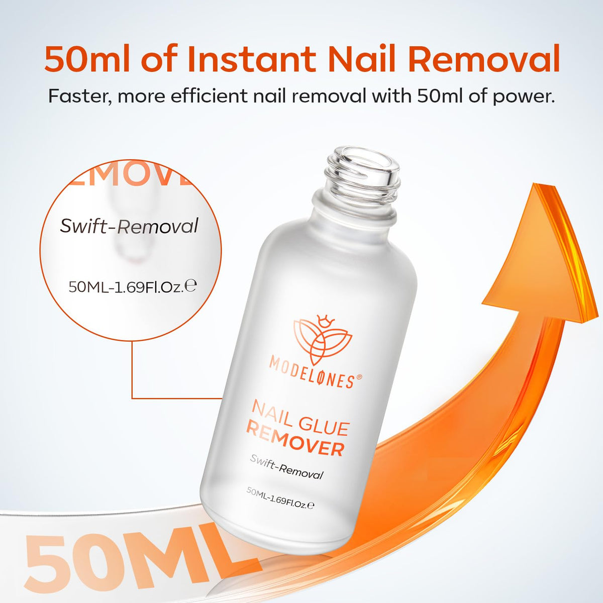 modelones Nail Glue Remover 50 ML side view