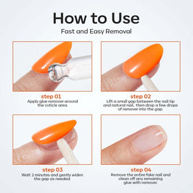 modelones Nail Glue Remover in use on nails
