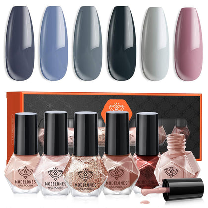 modelones Nail Polish Mini Starter Kit with 6 colours front view